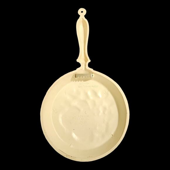 1995 Home Interiors Wall Plaques Set of 3 Teapot Coffee Pot Skillet Floral Fruit - Picture 5 of 8